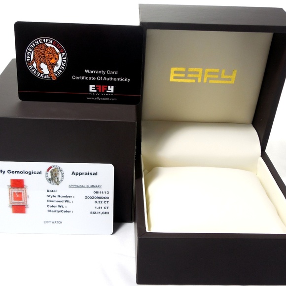 Orange Sapphire Diamond 1.73 Ct Luxury Watch main image 5